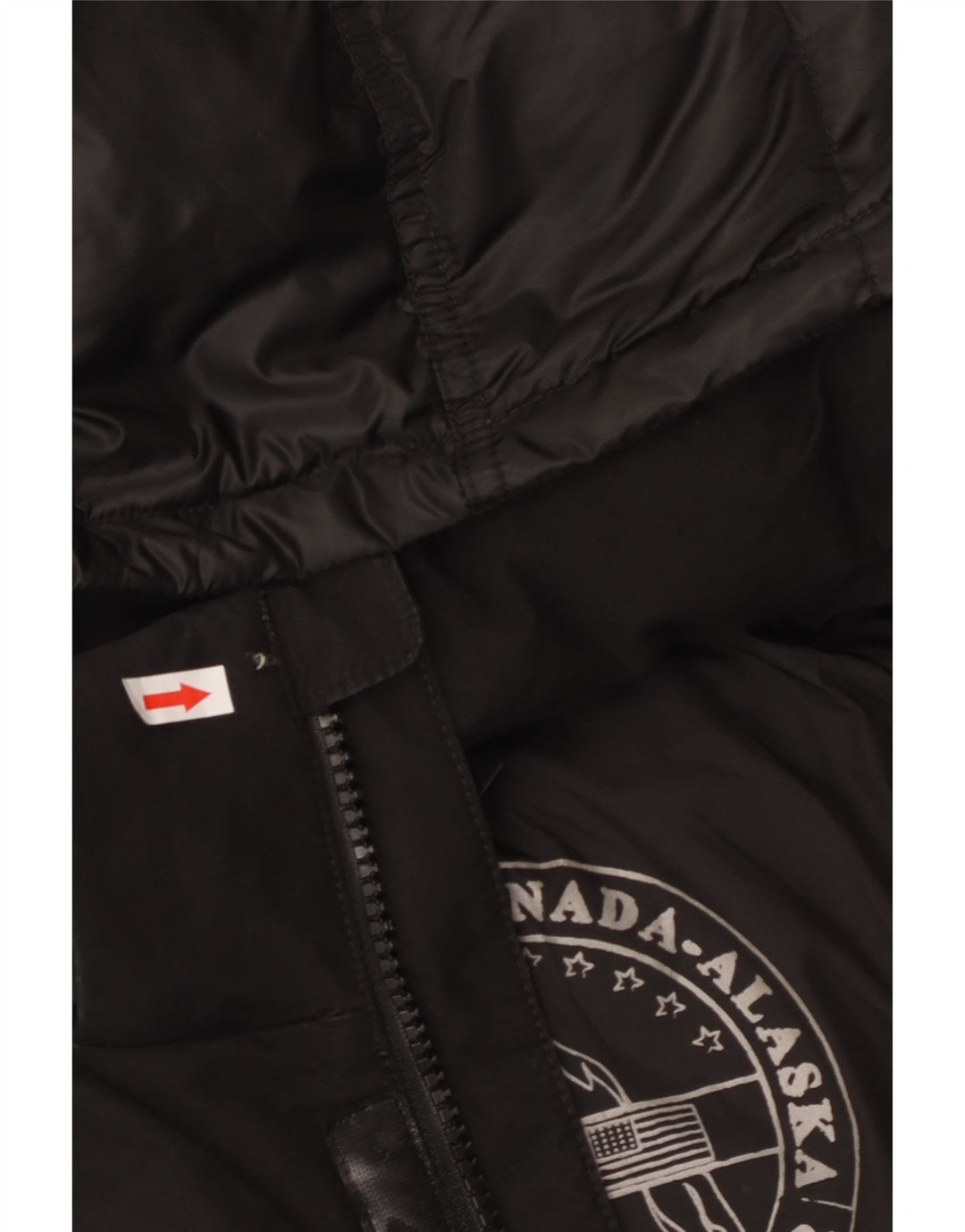 CANADIENS Polstret hættejakke til mænd IT 56 3XL Sort Polyester