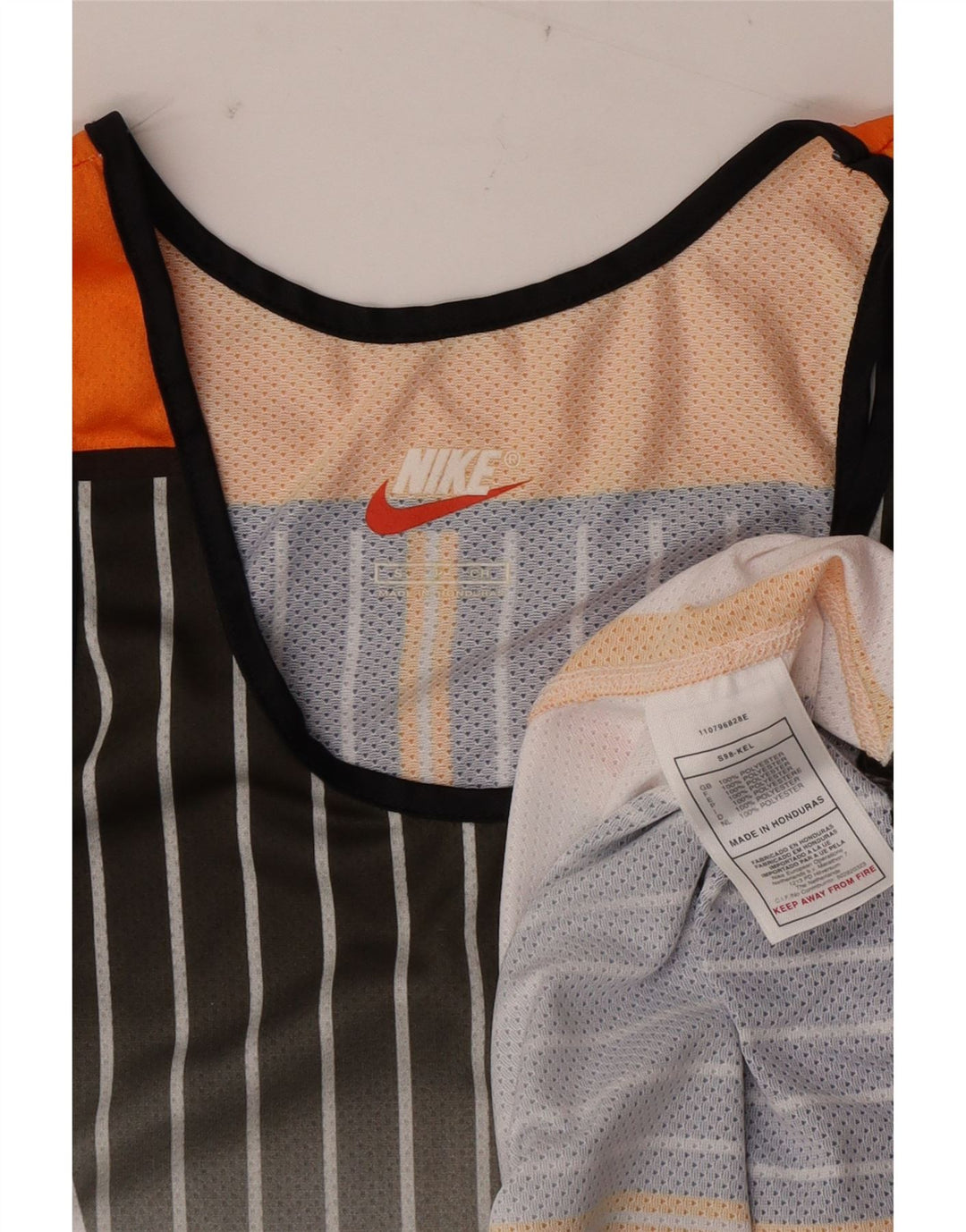 Nike Herre grafisk vest Top Lille hvid stribet polyester