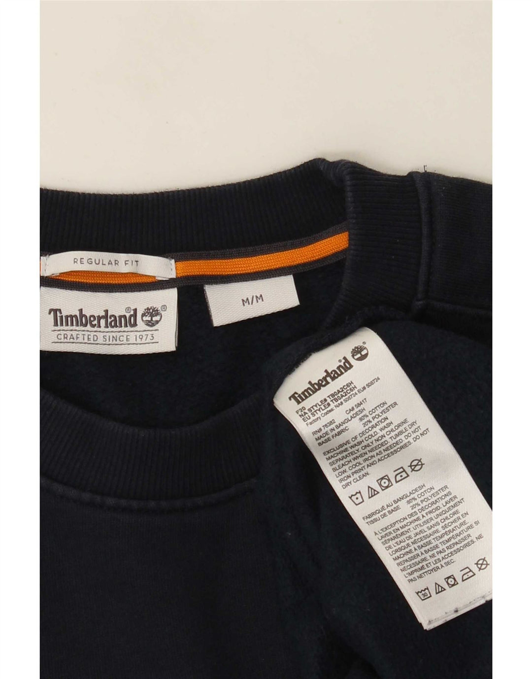 Timberland Herre Regular Fit Grafisk Sweatshirt Jumper Medium Navy Blue