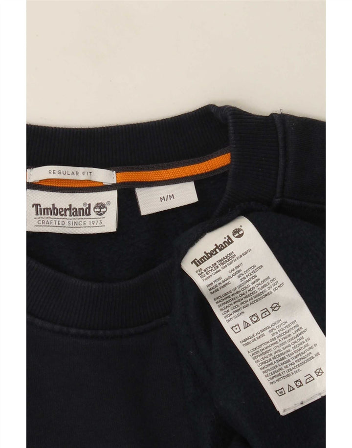 Timberland Herre Regular Fit Grafisk Sweatshirt Jumper Medium Navy Blue
