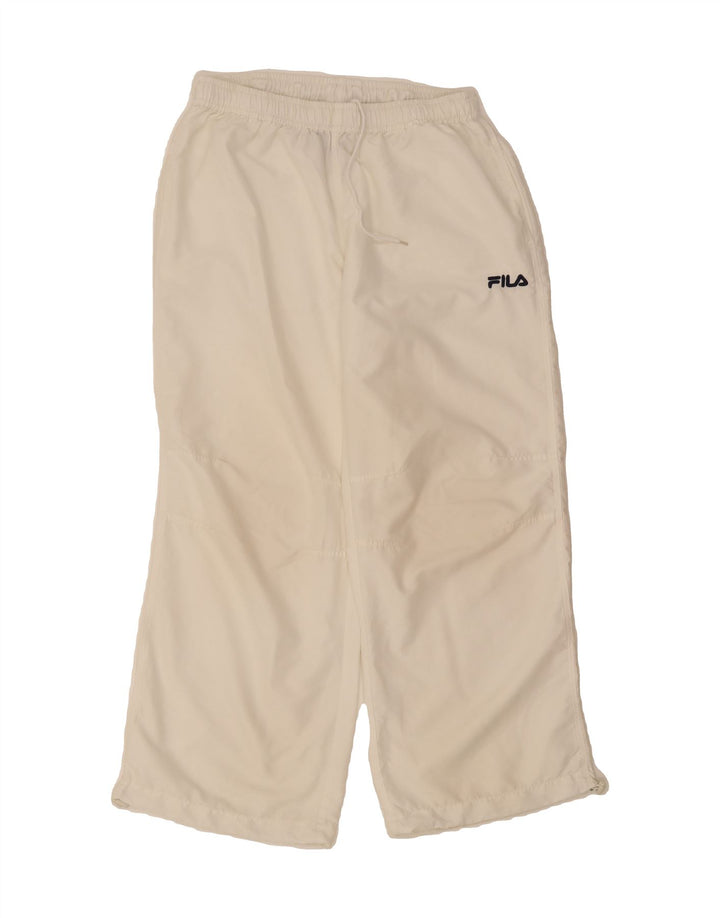 FILA Womens Tracksuit Trousers UK 16 Large  Beige Polyester Vintage Fila and Second-Hand Fila from Messina Hembry 