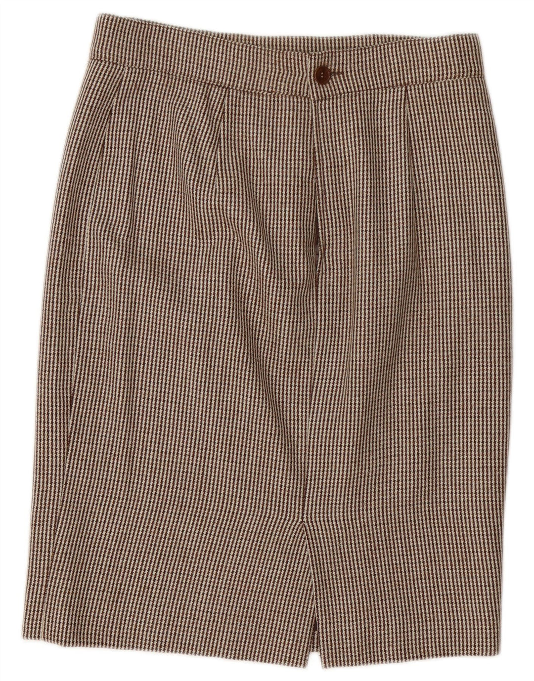 Genny Womens 2-knaps 2-delt nederdelsæt UK 14 Medium W32 Brown Houndstooth