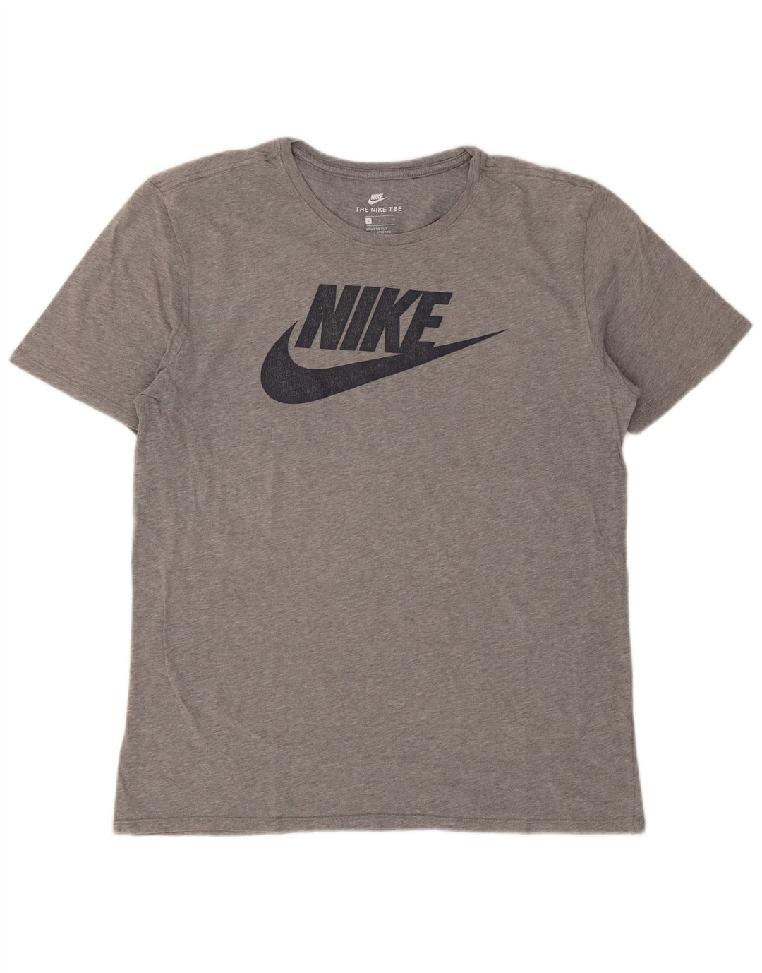 Nike Herre Athletic Cut Grafisk T-Shirt Top Stor Grå Flecked
