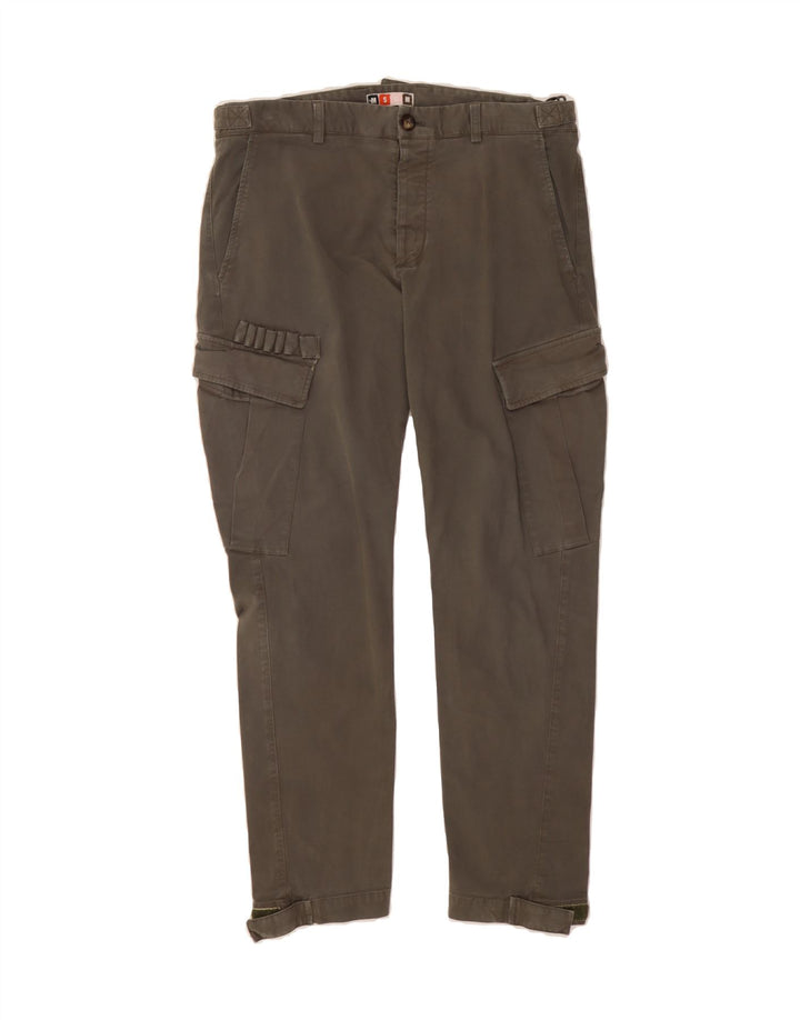 MSGM Mens Slim Cargo Trousers W35 L29 Khaki Vintage MSGM and Second-Hand MSGM from Messina Hembry 