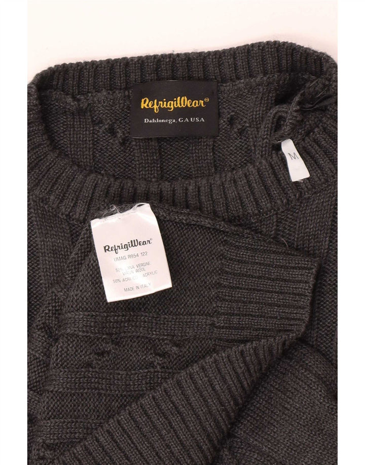 Refrigiwear dame sweater med rund hals, mellemgrå jomfruuld