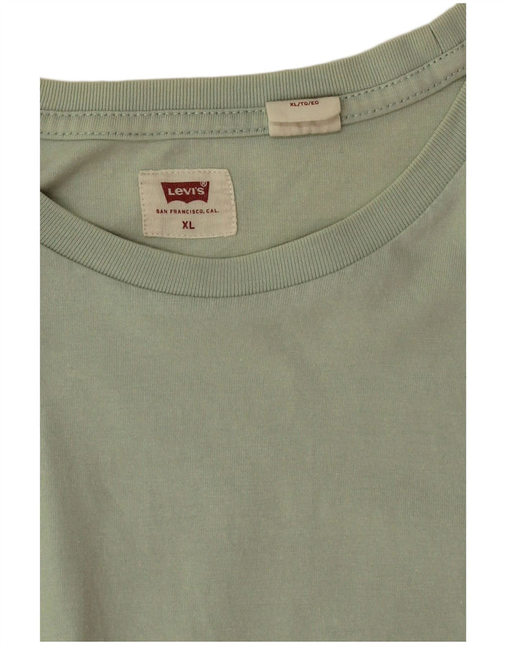 Levi's Herre T-Shirt Top XL Grøn Bomuld