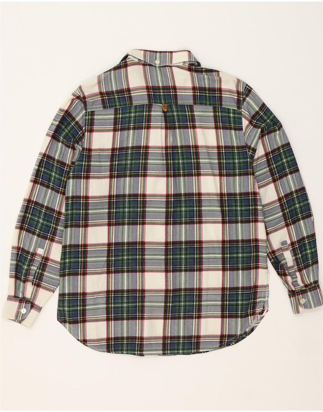 VINTAGE Womens Flannel Shirt UK 12 Medium Green Check Vintage Vintage and Second-Hand Vintage from Messina Hembry 