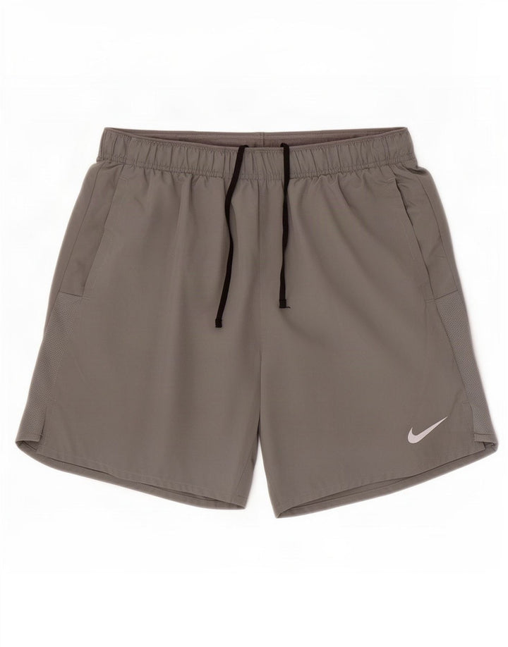 Nike Herre Dri Fit sportsshorts mellemgrå polyester