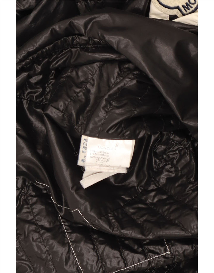 Moncler Dame Polstret Jakke Størrelse 2 Medium Sort Polyamid