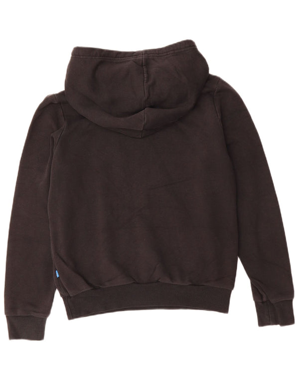 ADIDAS grafisk oversize hættetrøje til kvinder UK 10 Lille sort polyester