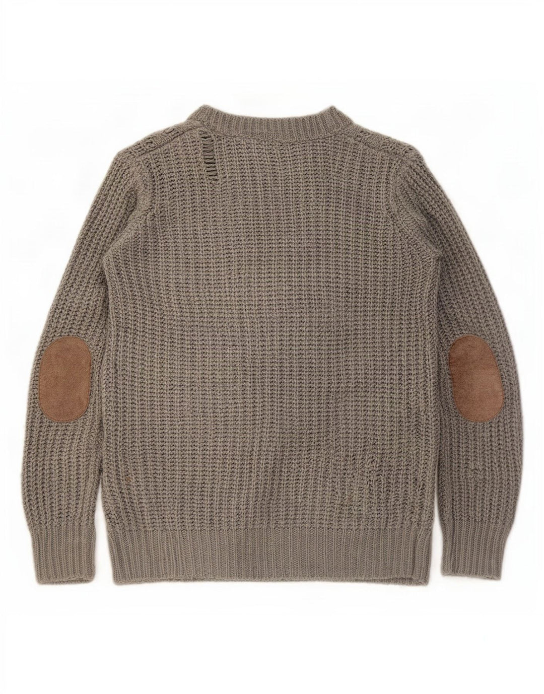 Zara Dame Cardigan Sweater UK 10 Small Grå Akryl