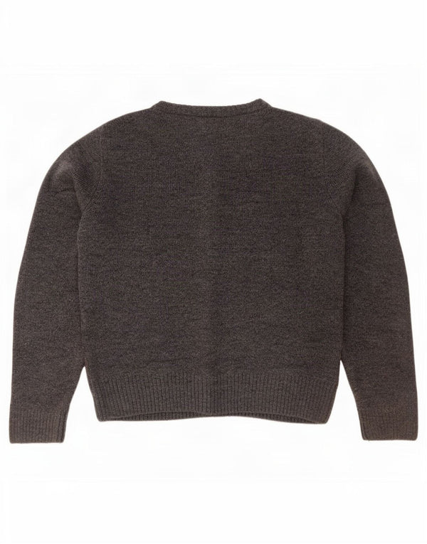 Marks & Spencer Womens Oversized Cardigan Sweater UK 10 Small Grey Acrylic