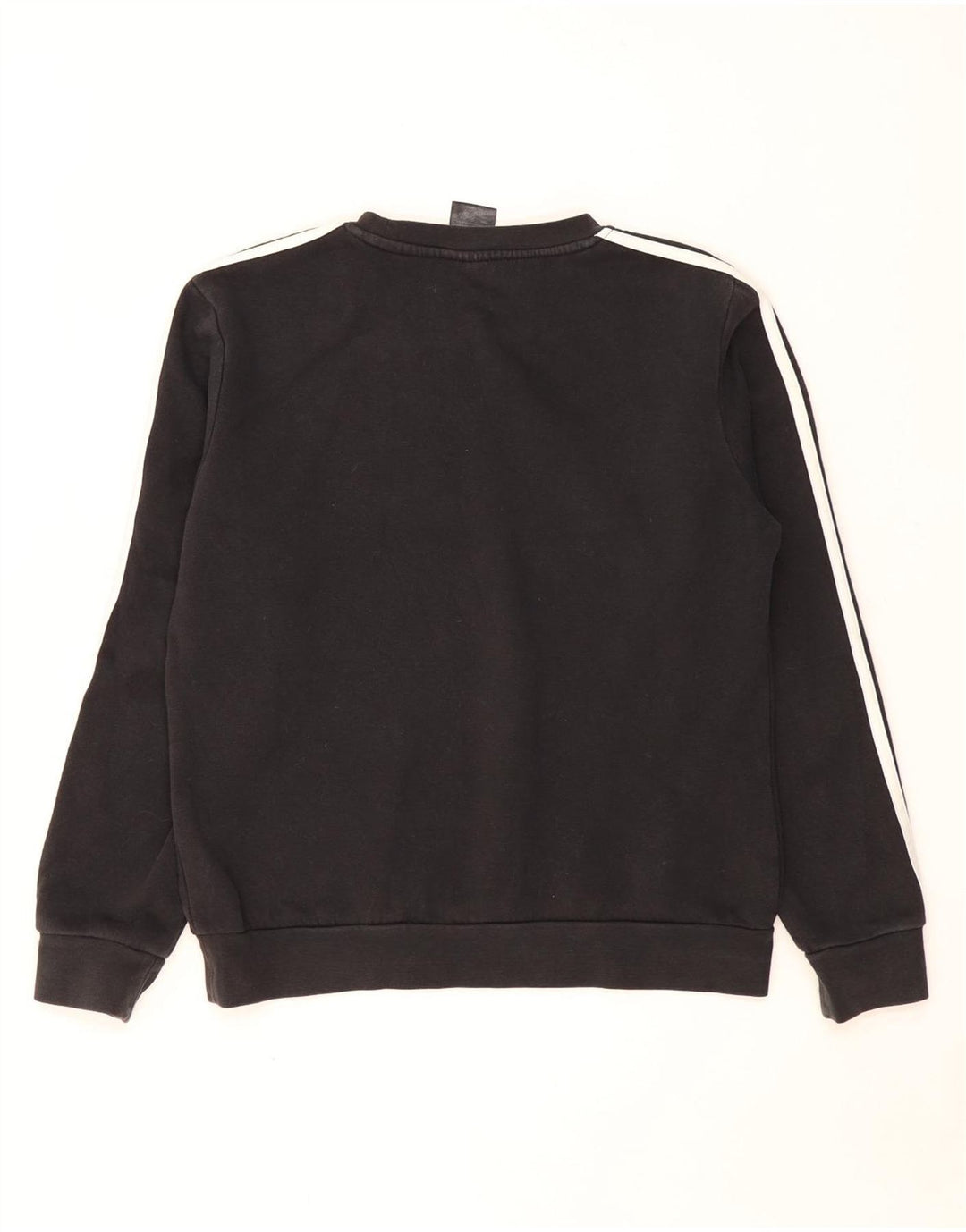 Adidas Dame Sweatshirt Jumper UK 12/14 Medium Sort Bomuld