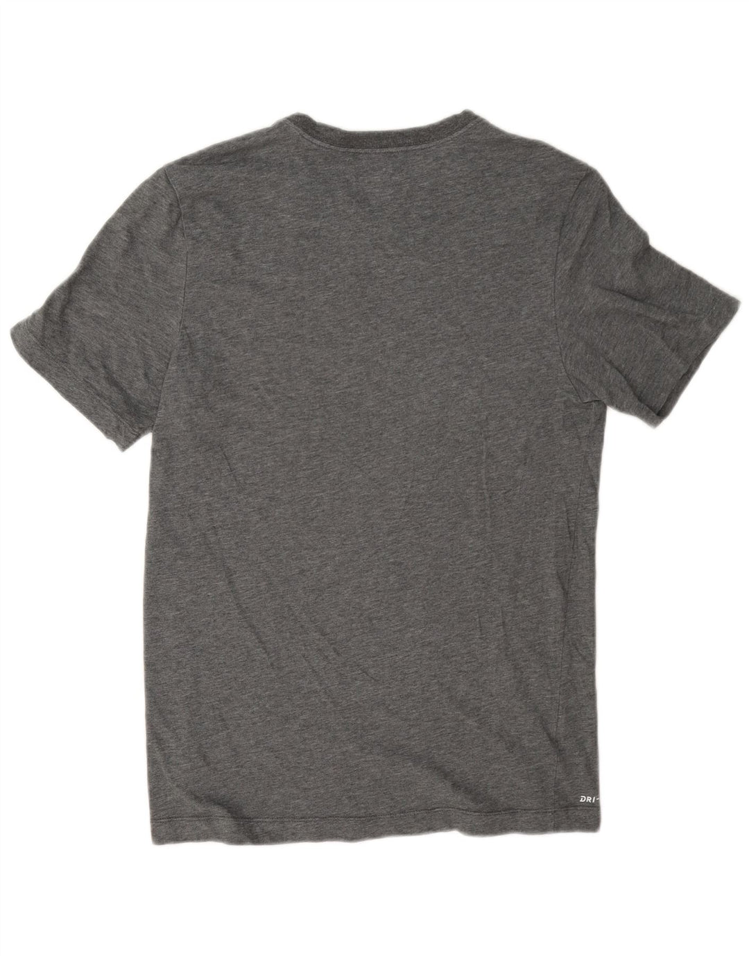 Nike Herre Dri Fit grafisk T-shirt top lille grå bomuld