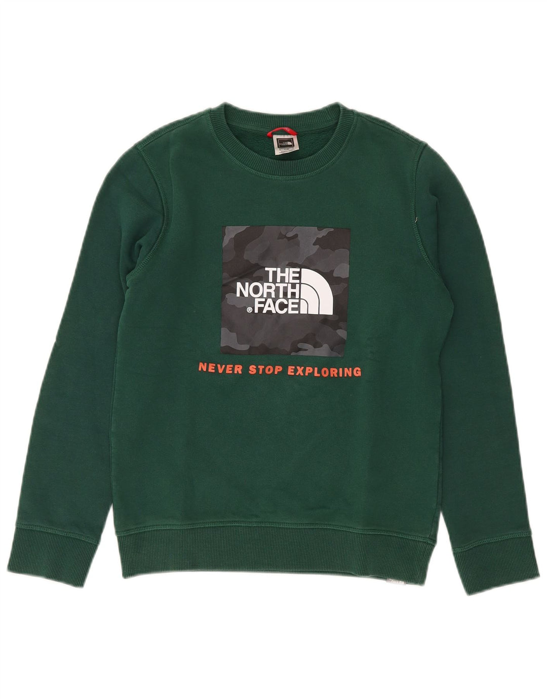 THE NORTH FACE Drenge Grafisk Sweatshirt Jumper 11-12 År Stor Grøn