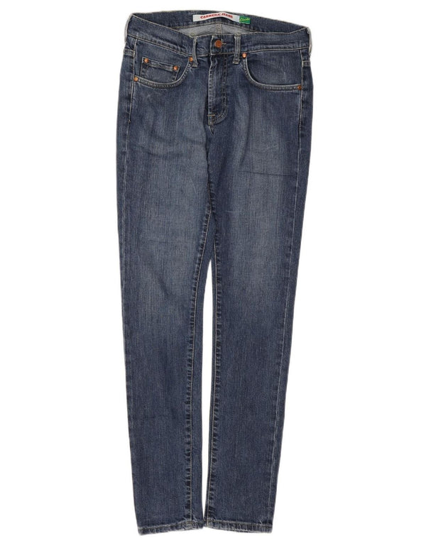 Carrera Dame Skinny Jeans IT 48 XL W30 L33 Blå Bomuld