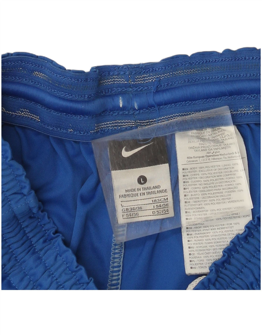 Nike Sportsshorts til mænd, store blå polyester