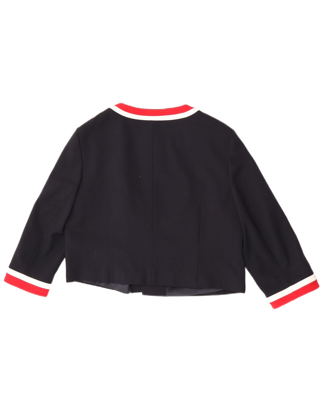 Hobbs Womens Crop 3/4-ærmet blazerjakke UK 16 Large Navy Blue