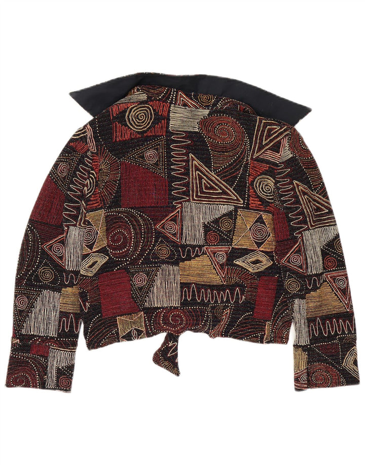 Joseph Ribkoff Dame Blazer Jacket UK 14 Stor Flerfarvet Geometrisk