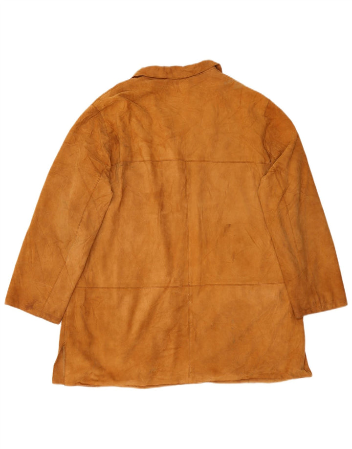 Conbipel Dame Oversized Ruskindsjakke IT 48 XL Brunt Læder