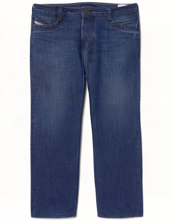 Diesel Herre Timmen Straight Jeans W38 L32 Blå Bomuld
