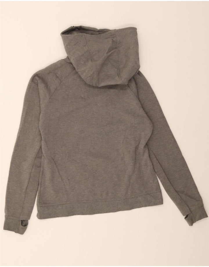 NIKE Womens Hoodie Jumper UK 14 Medium Grey Cotton Vintage Nike and Second-Hand Nike from Messina Hembry 