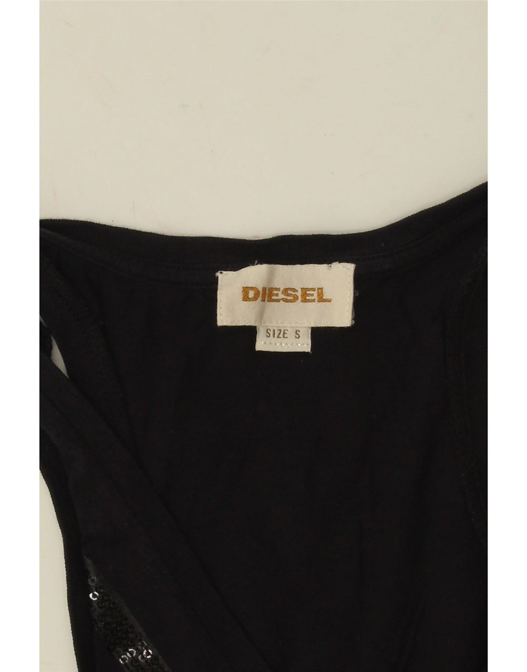 Diesel Damevest Top UK 10 Lille Sort