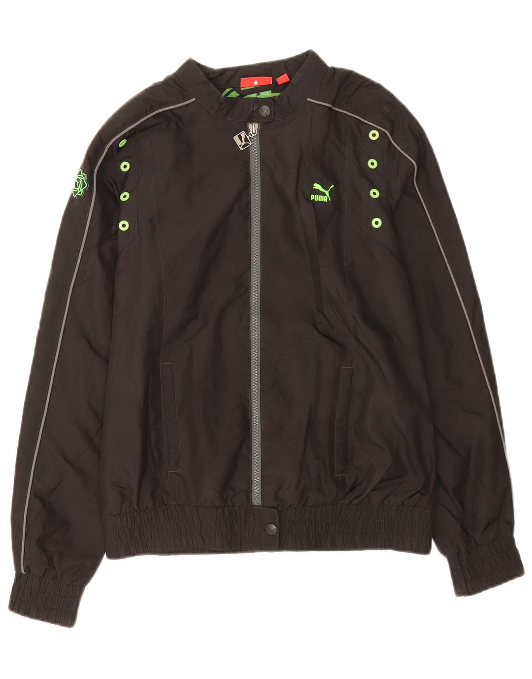 Puma Bomber Jacket UK 12 Medium Sort Polyester