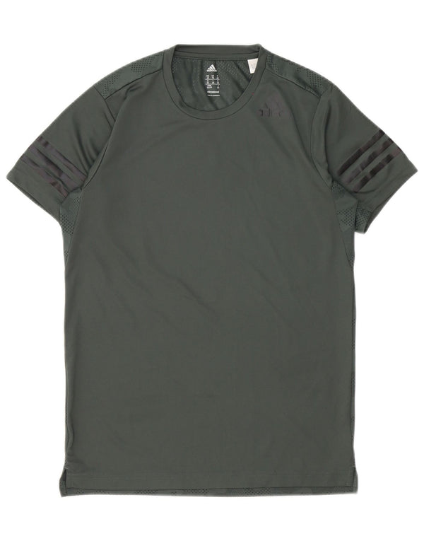 Adidas Herre Climacool T-Shirt Top XS Grøn Camouflage Polyester