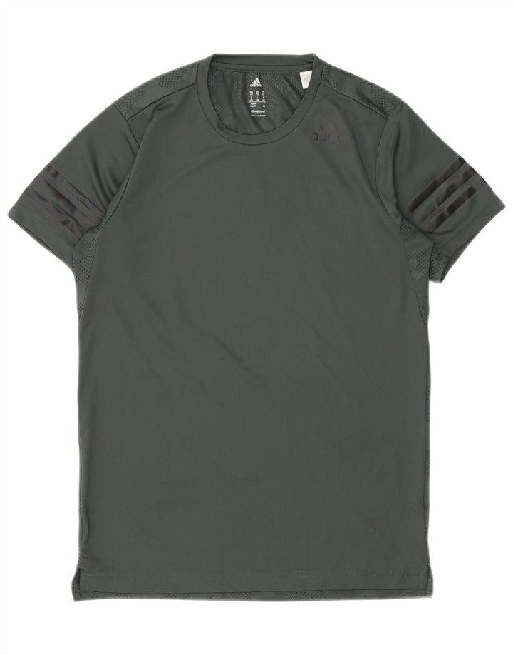 Adidas Herre Climacool T-Shirt Top XS Grøn Camouflage Polyester