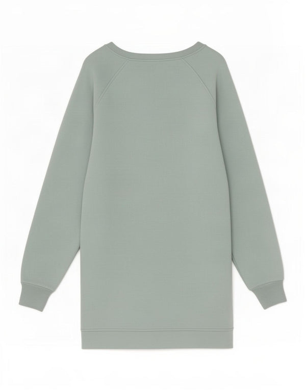 Marks & Spencer Dame Langærmet Sweatshirt Jumper Dress UK 6 XS Grøn