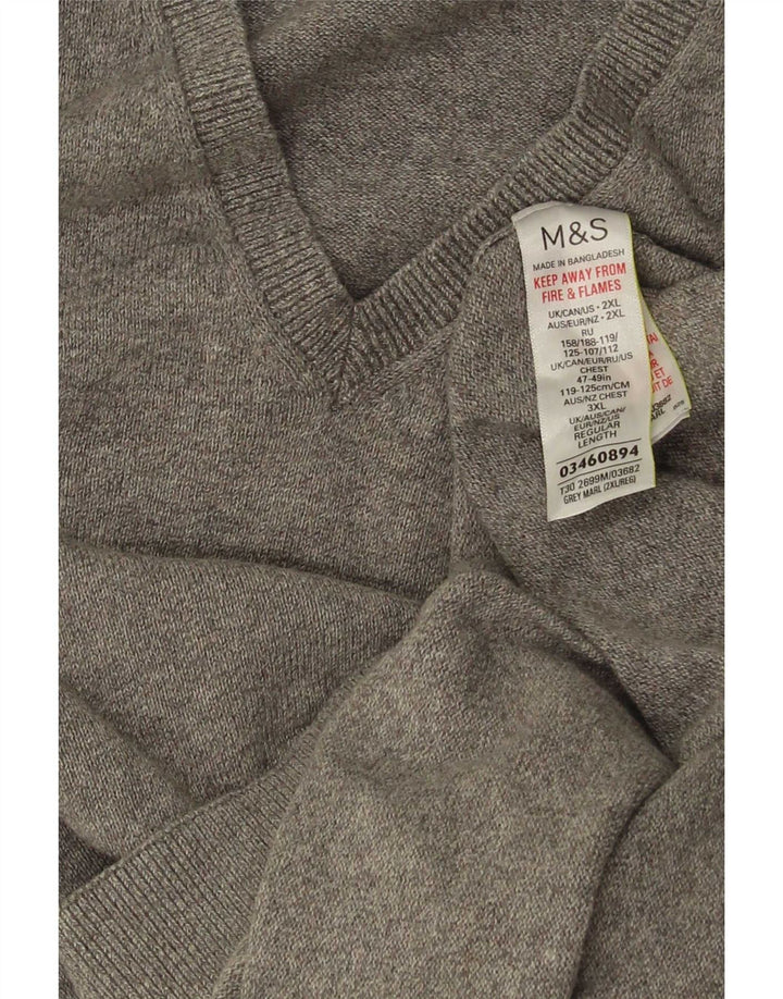 Marks & Spencer Herrevest Tank Top 2XL Grå Bomuld