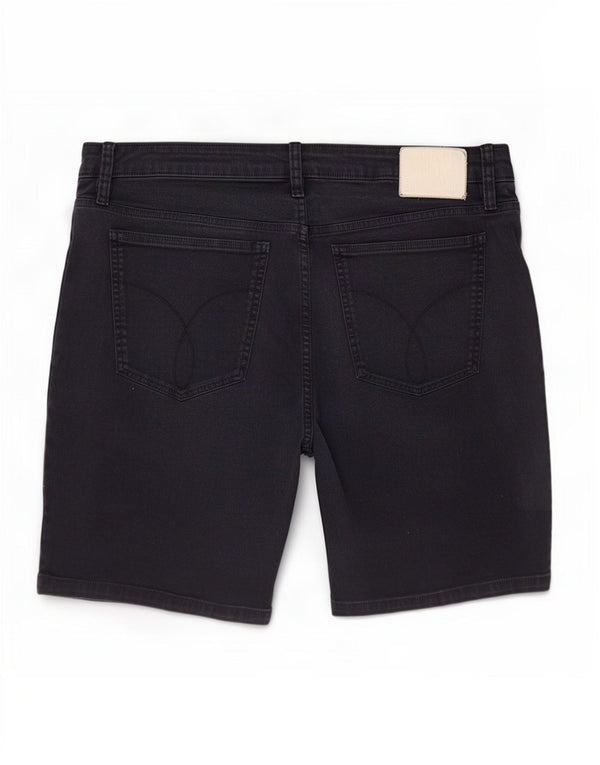 Calvin Klein Herre Denim Shorts Large W36 Navy Blue Bomuld