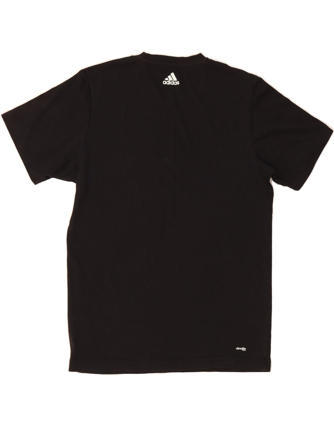 ADIDAS Mens Climalite Graphic T-Shirt Top Medium Black Cotton Vintage Adidas and Second-Hand Adidas from Messina Hembry 