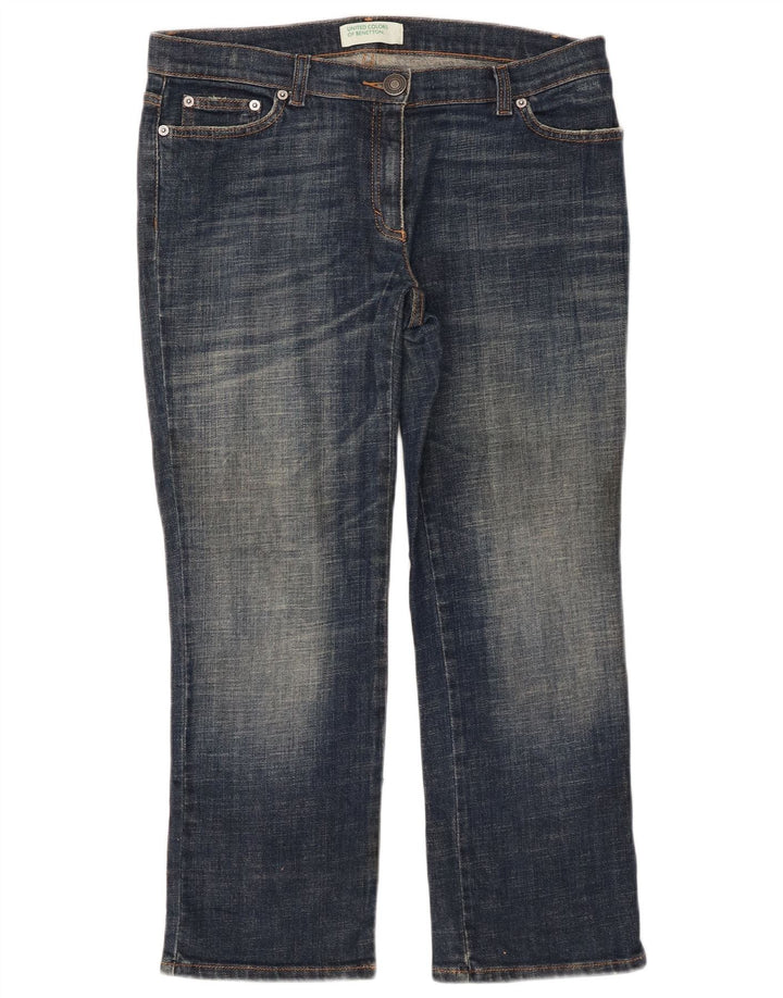 Benetton Womens Cropped Jeans W32 L25 Blå