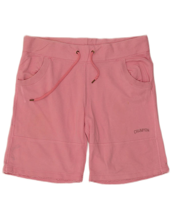 Champion Womens Heritage Fit Sportsshorts UK 14 Medium Pink Bomuld