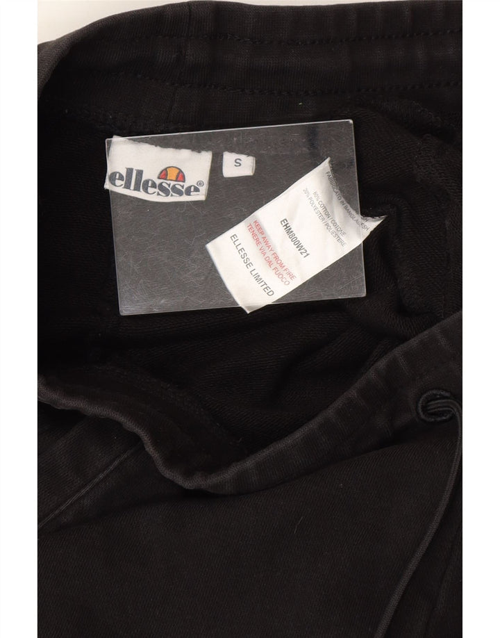 ELLESSE Mens Tracksuit Trousers Joggers Small Black Cotton Vintage Ellesse and Second-Hand Ellesse from Messina Hembry 
