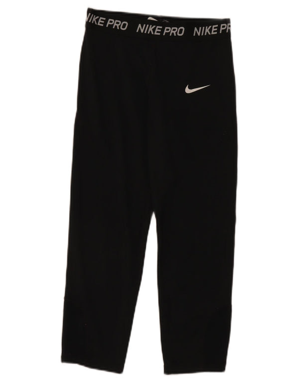 Nike grafiske leggings til kvinder UK 4 XS sort polyester