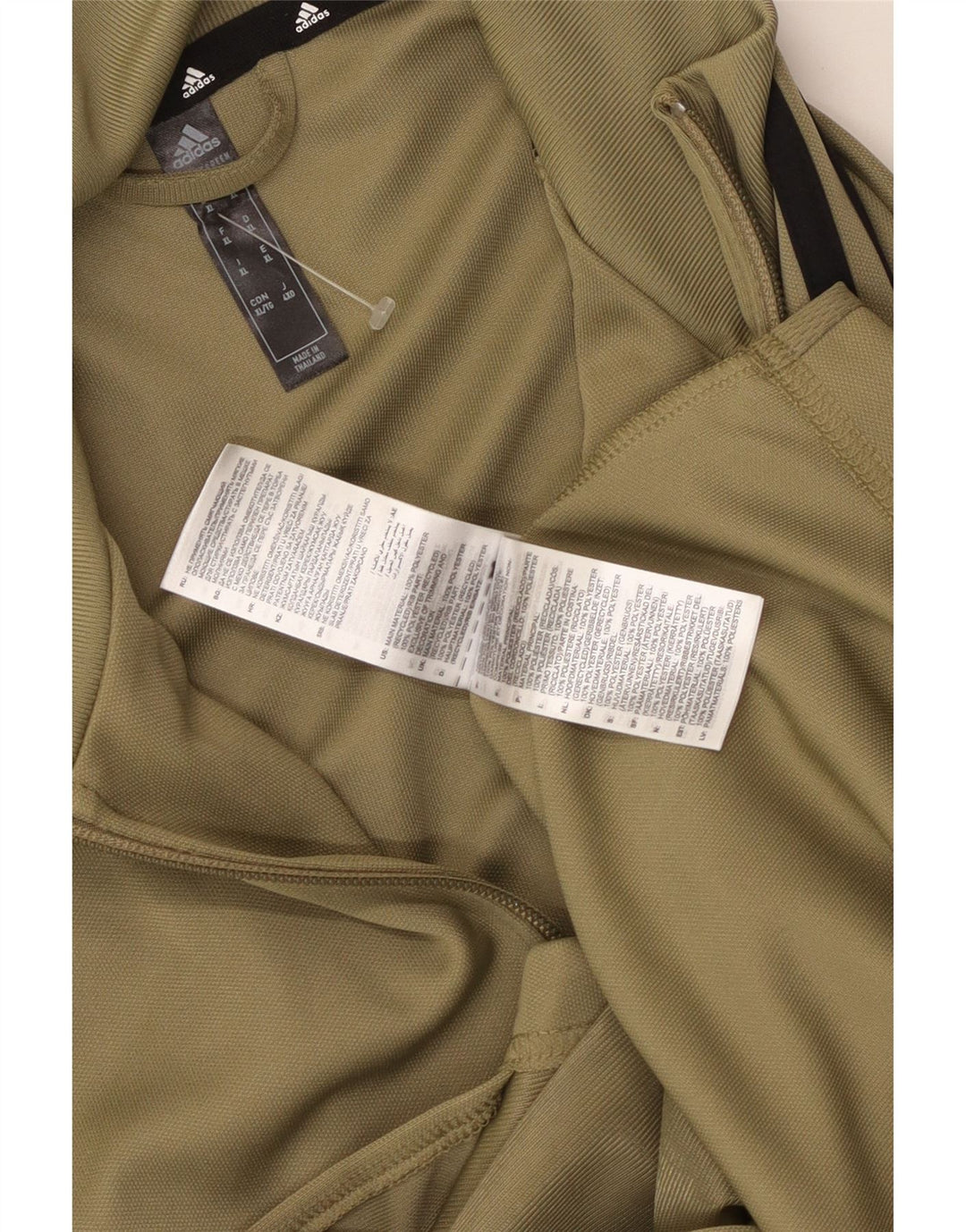 ADIDAS Aeroready træningsdragt topjakke til mænd XL Khaki Polyester