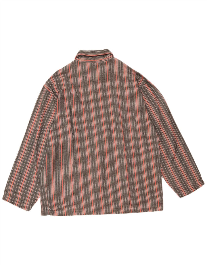 CALVIN KLEIN Herre Loose Fit skjorte lille grå stribet bomuld