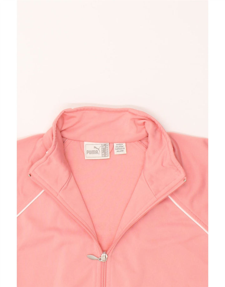 PUMA Womens Tracksuit Top Jacket UK 12 Medium  Pink Polyester Vintage Puma and Second-Hand Puma from Messina Hembry 