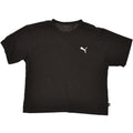 PUMA Womens Crop T-Shirt Top UK 14 Large Black Polyester Vintage Puma and Second-Hand Puma from Messina Hembry 