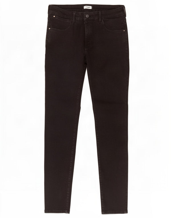 Wrangler Dame Skinny Jeans W32 L34 Sort Bomuld
