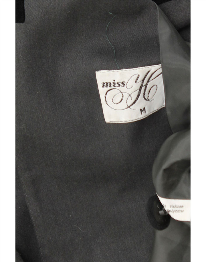 MISS H Dame Dobbeltradet Blazer Jacket UK 14 Medium Grey Colourblock