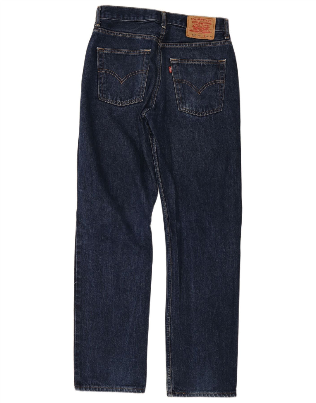 Levi's Herre 582 Straight Jeans W30 L32 Blå Bomuld