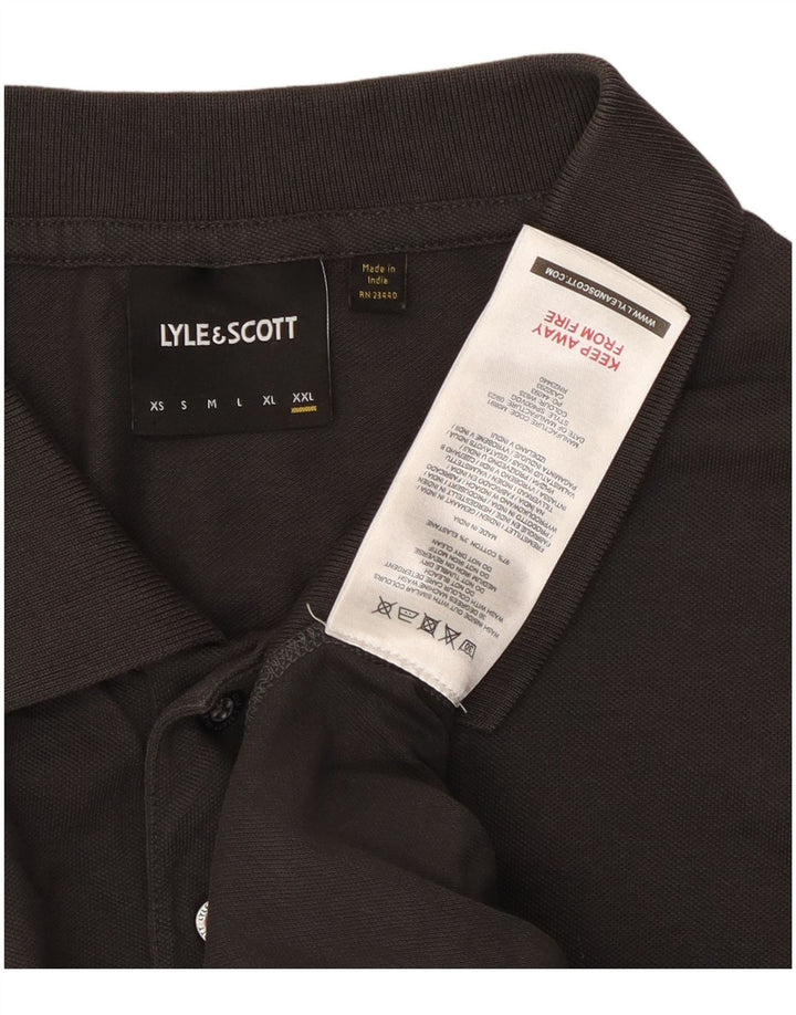 Lyle & Scott herre poloshirt 2XL grå bomuld