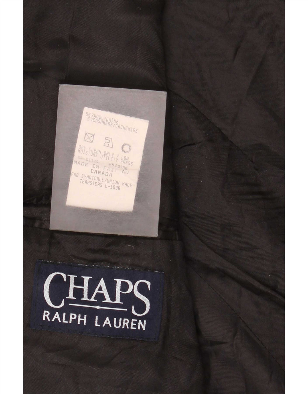 Chaps Ralph Lauren Herre 3-knaps blazerjakke UK 42 XL Grå nålestribet uld