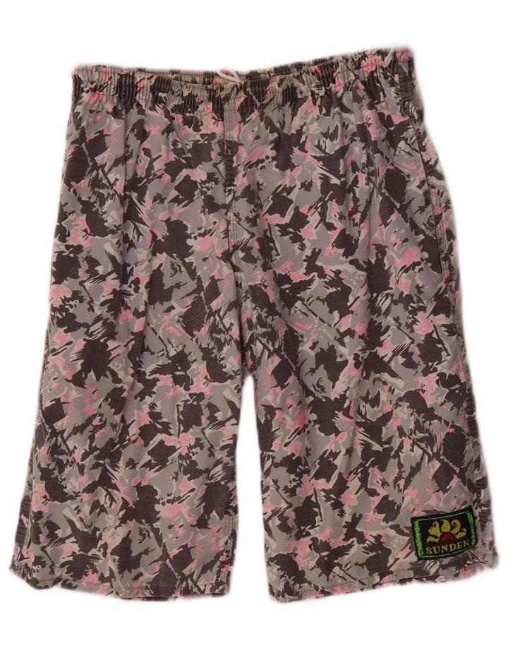 Sundek Herre Sportshorts Medium Flerfarvet Camouflage Bomuld