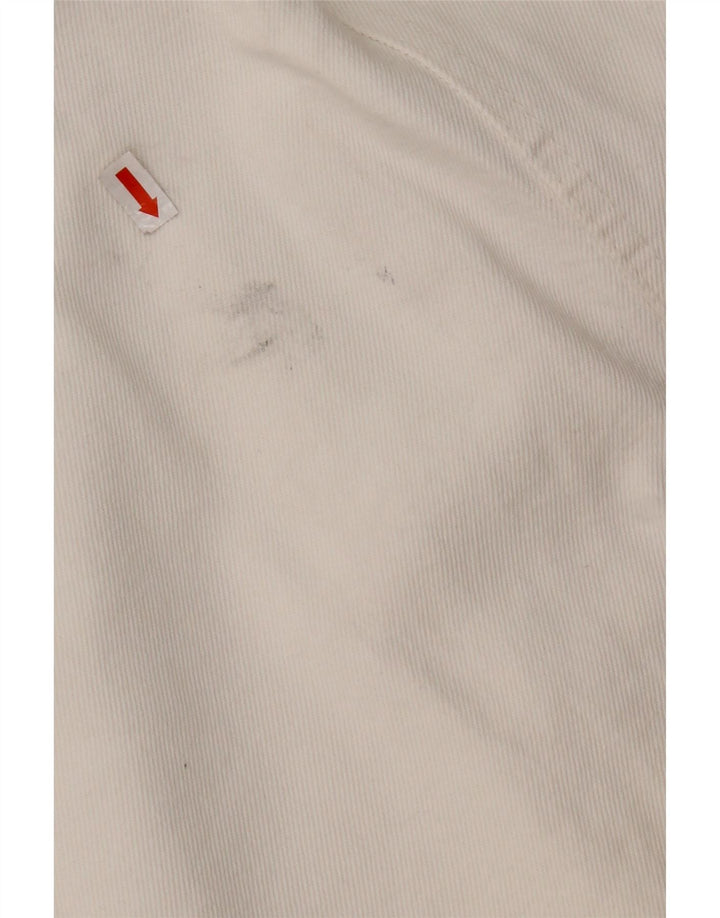 CARRERA Dame Denim Nederdel IT 42 Medium W32 Hvid Bomuld