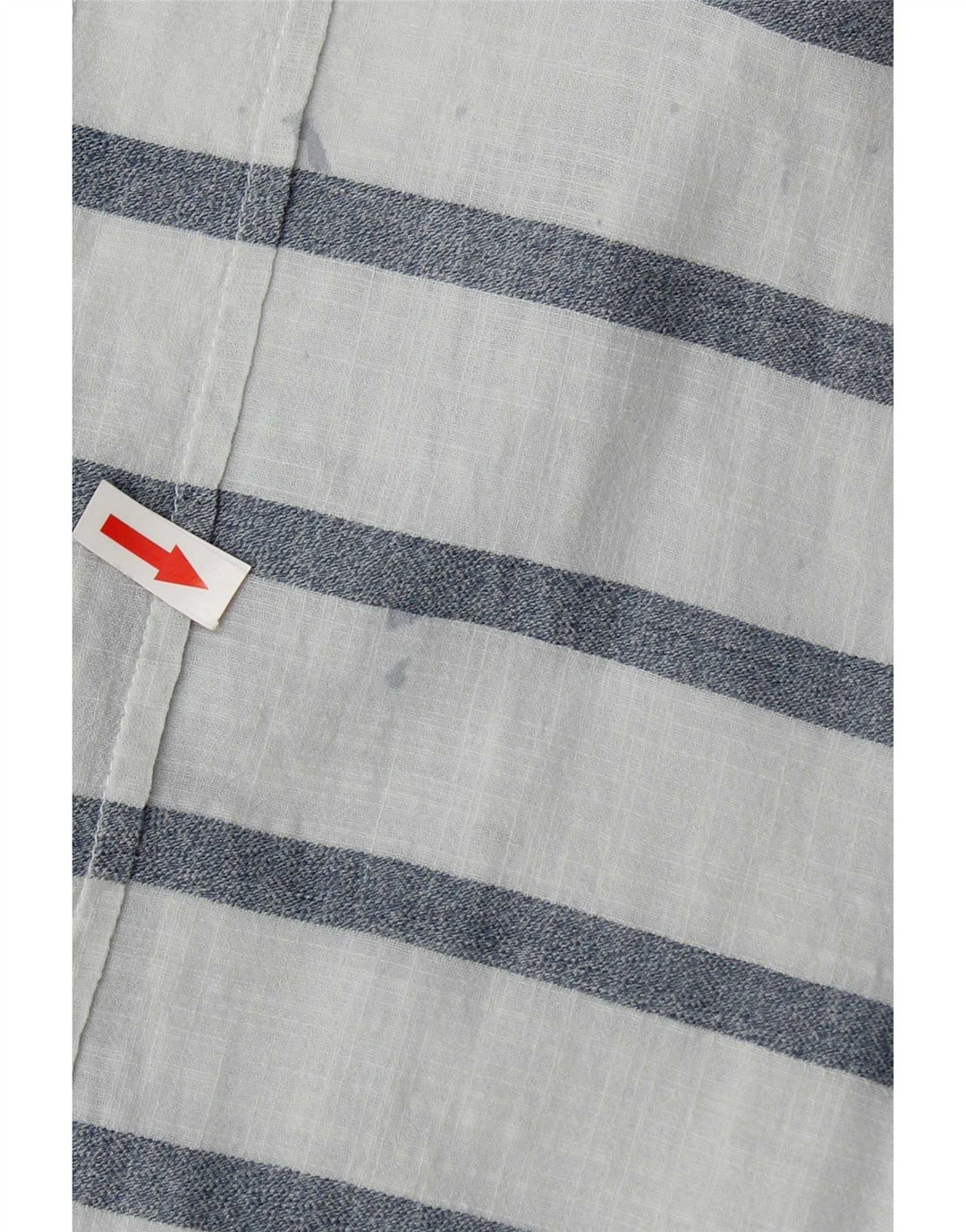 Zara Dame Oversized Bluse Top UK 18 XL Blå Stribet